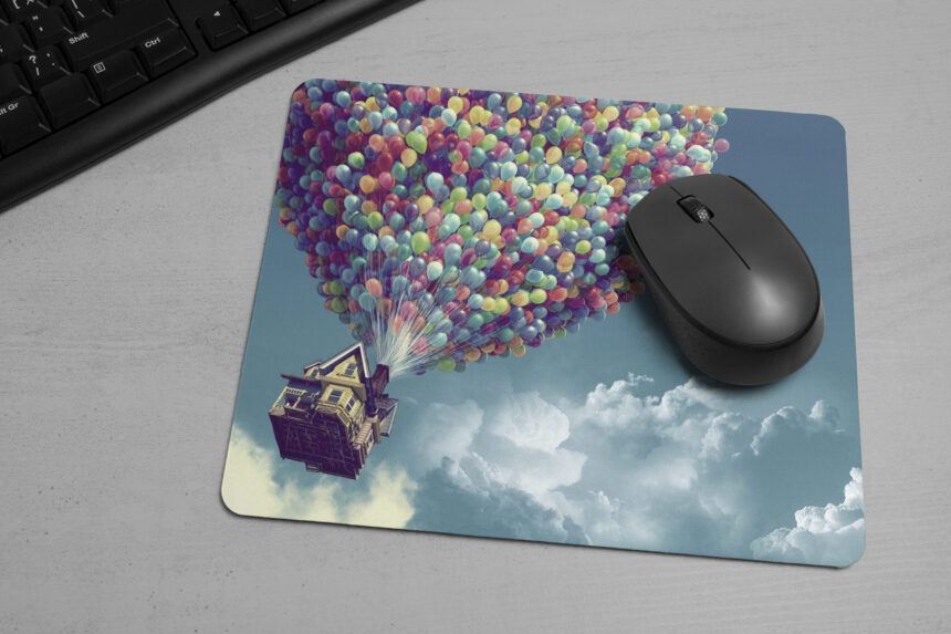 Balloons Printed Matt Finished Anti-Skid Non-Slip Rubber Base | Mouse ...